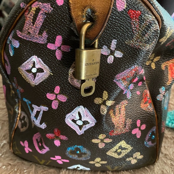Custom painted Authentic Louis Vuitton Speedy Bag - Picture 7 of 16